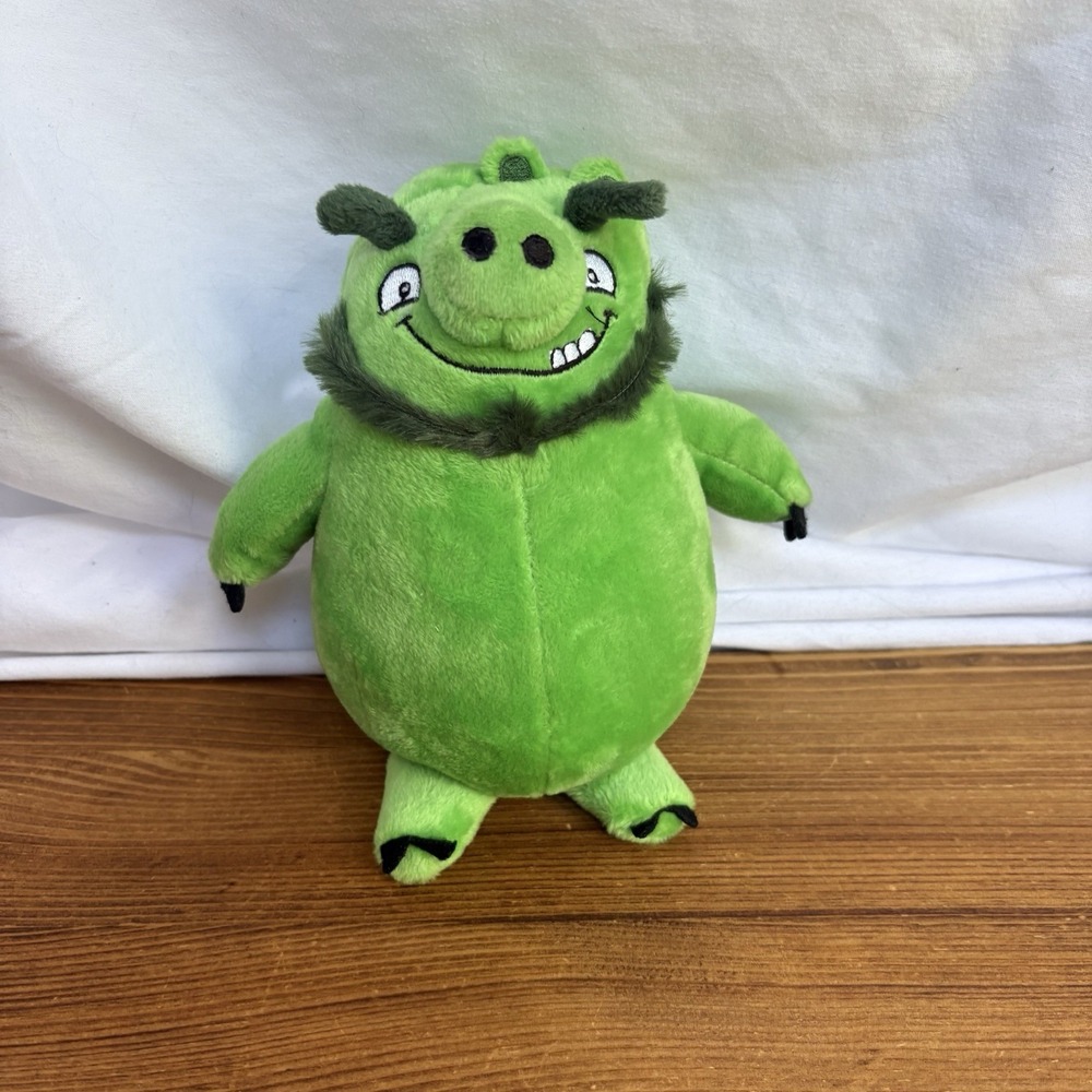 Angry Birds Leonardo Green Pig Plush 7" 2015 Rovio Movie Stuffed Animal